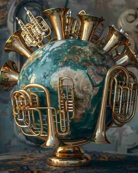 panoplie d'instruments de musique