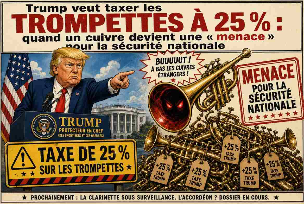 Trump veut taxer les trompettes à 25 % quand un cuivre devient une menace pour la sécurité nationale